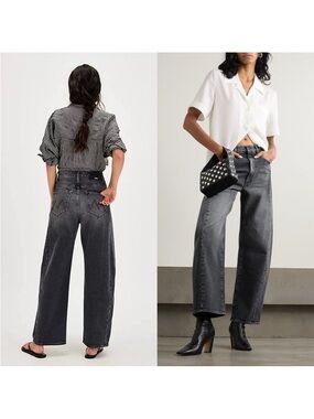 MOTHER The Half Pipe Flood High Rise Jeans in Outta Sight Size 29